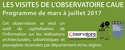 You are currently viewing Les visites de l’Observatoire CAUE – le programme