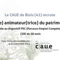 Le CAUE recrute un(e) animateur(trice) du patrimoine – RECRUTEMENT CLOS