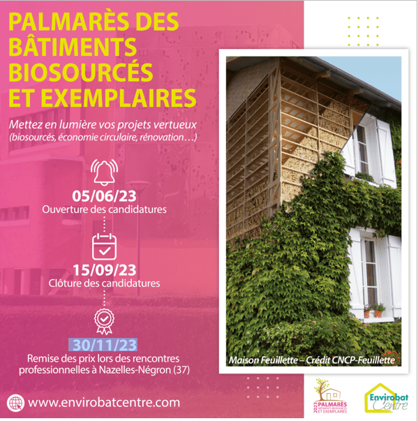 You are currently viewing Le palmarès Envirobat des bâtiments biosourcés ouvert jusqu’au 15 septembre 2023
